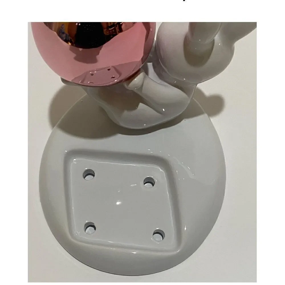BBW Easter Bunny with Egg Hand Soap Holder and Frozen Lake Hand Soap NWT